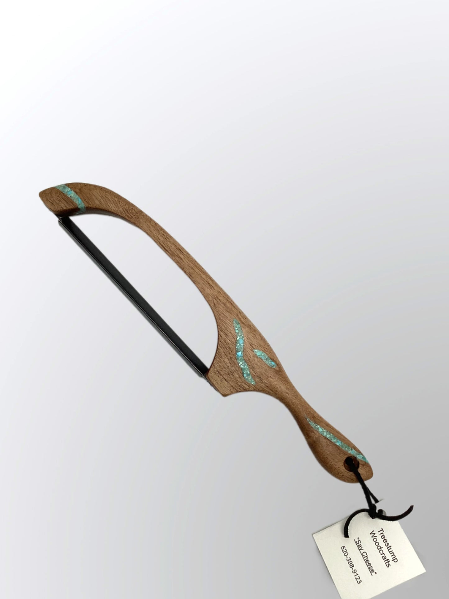 Bread Knife with Turquoise Inlay